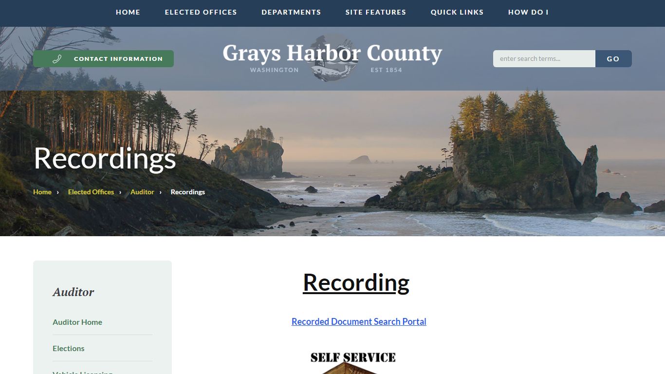 Recordings - Grays Harbor